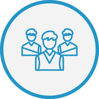 Liderlik Çizgisi Mavi Çember