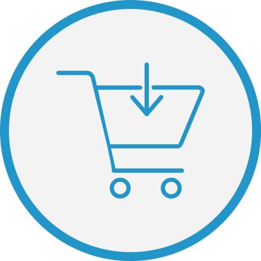 Çevrimiçi Dükkan Hattı Mavi Çember