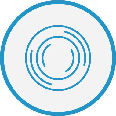 Tabak Çizgisi Mavi Çember