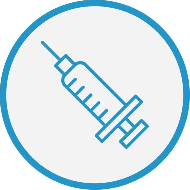 Şırınga Çizgisi Mavi Çember