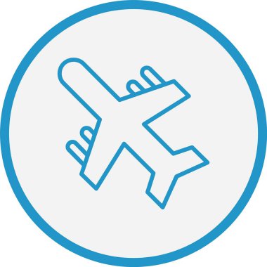 Uçak Hattı Mavi Çember