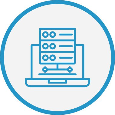 Veri Çizgisi Mavi Çember