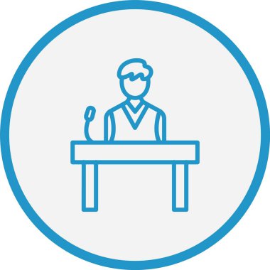 Aday Satırı Mavi Çember