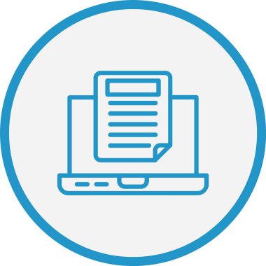 Belge Çizgisi Mavi Çember