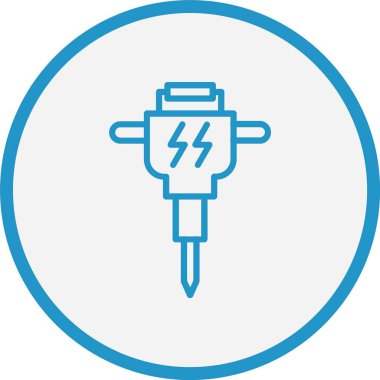 Matkap Çizgisi Mavi Çember