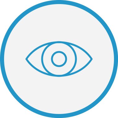 Göz Çizgisi Mavi Çember