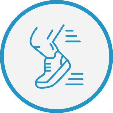 Jogging Çizgisi Mavi Çember