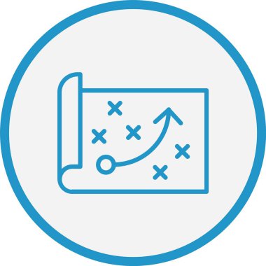 Planlama Çizgisi Mavi Çember