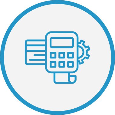 Nokta Çizgisi Mavi Çember