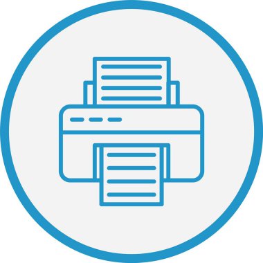 yazıcı Satırı Mavi Çember