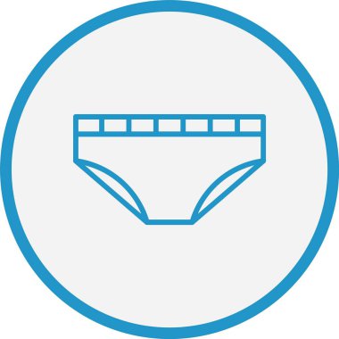 İç Çamaşırı Çizgisi Mavi Çember