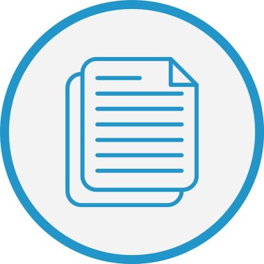 Belge Çizgisi Mavi Çember