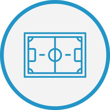 Futbol Sahası Mavi Çember