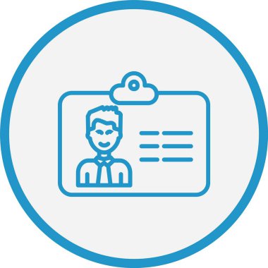 Kimlik Çizgisi Mavi Çember