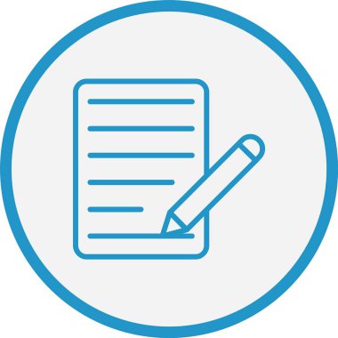 Not Çizgisi Mavi Çember