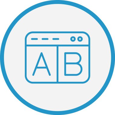 Kas Test Çizgisi Mavi Çember