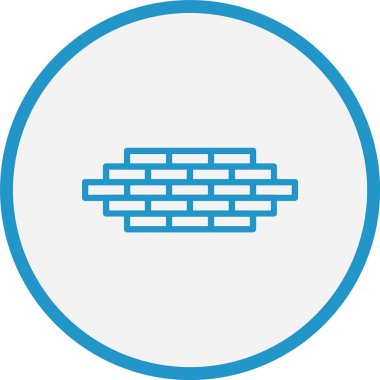 Tuğla Çizgisi Mavi Çember