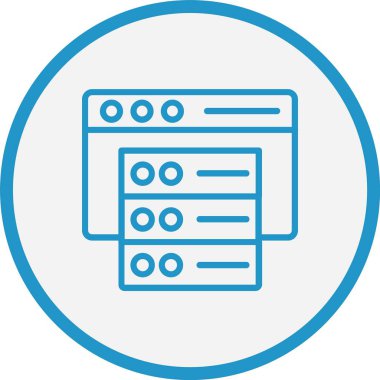 Tarayıcı Çizgisi Mavi Çember