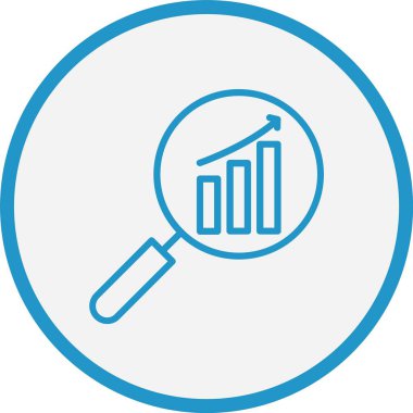 Büyüme Çizgisi Mavi Çember