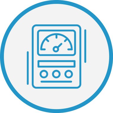 Çoklu Çizgi Mavi Çember