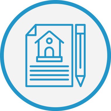 Sözleşme Çizgisi Mavi Çember