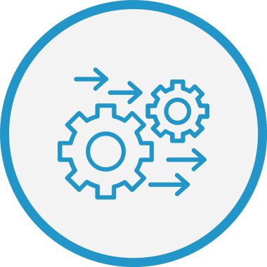 İşlem Çizgisi Mavi Çember