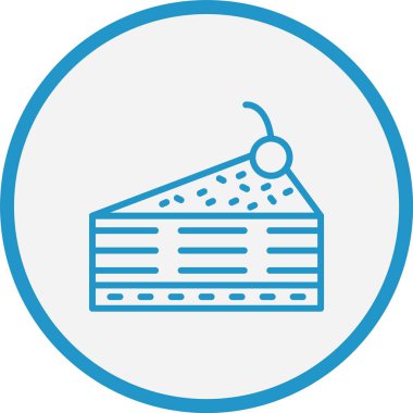 Pasta Dilimi Mavi Çember