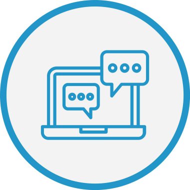 Sohbet Kutusu Satırı Mavi Çember