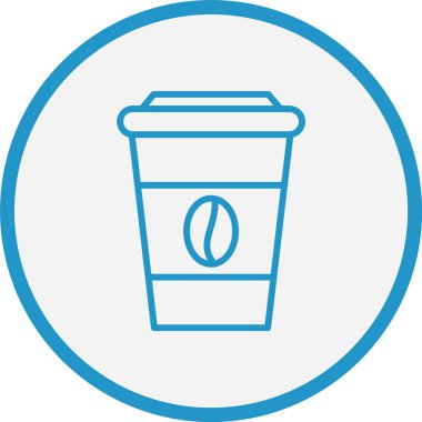 Kahve Fasulyeleri Mavi Çember