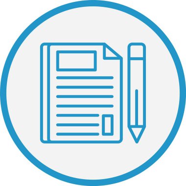 Liste Çizgisi Mavi Çember