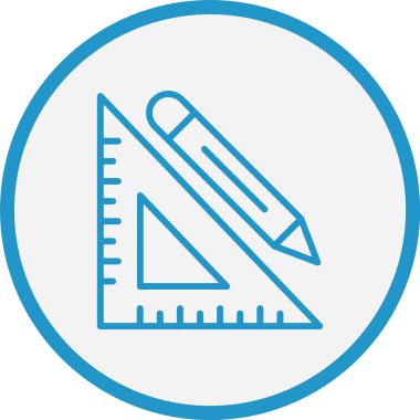 Kare Çizgisi Mavi Çemberi Ayarla