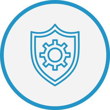 Kalkan Çizgisi Mavi Çember