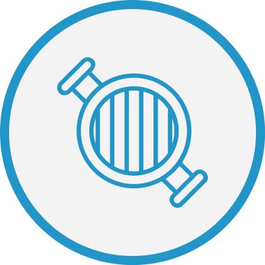 Balık Izgara Hattı Mavi Çember