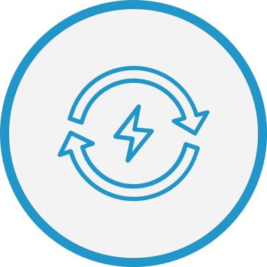 Yenilenebilir Satır Mavi Çember