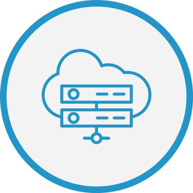 Sunucu Satırı Mavi Çember