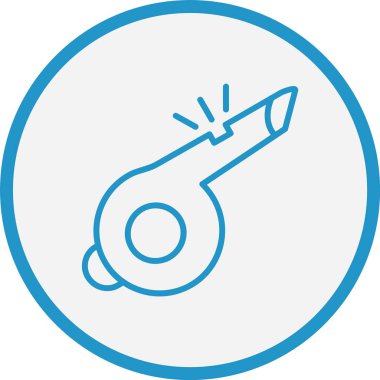 Islık Satırı Mavi Çember