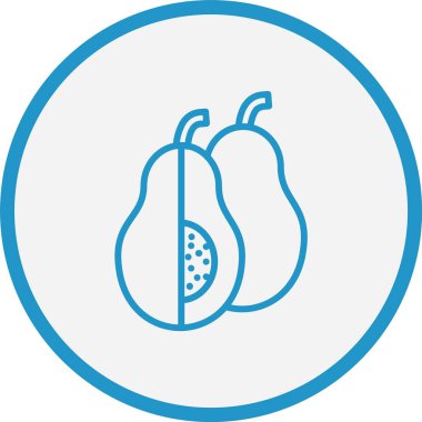 Avokado Çizgisi Mavi Çember