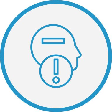 İnsan Çizgisi Mavi Çember