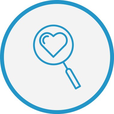 Büyütücü Cam Hat Mavi Çember