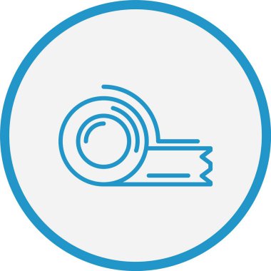 Kurdele Çizgisi Mavi Çember