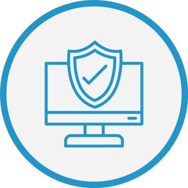 Bilgisayar Sigorta Hattı Mavi Çember