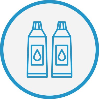 Yapıştırıcı Çizgisi Mavi Çember