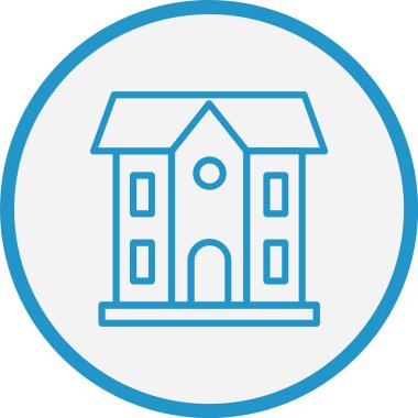 Ev Çizgisi Mavi Çember