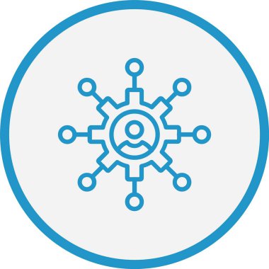 Ağ Çizgisi Mavi Çember