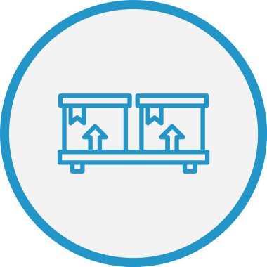 Mukavva Çizgi Mavi Çember