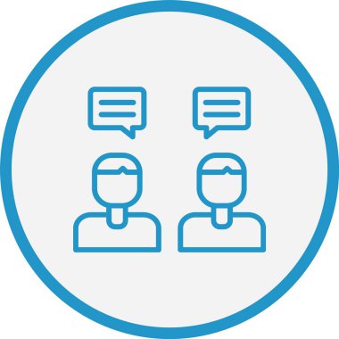 Konuşma Satırı Mavi Çember