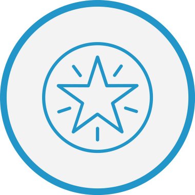 Yıldız Çizgisi Mavi Çember