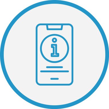 Bilgi Satırı Mavi Çember