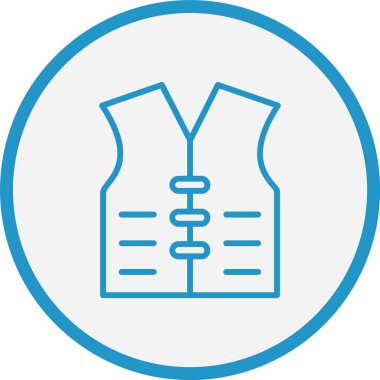 Can yeleği çizgisi Mavi Çember