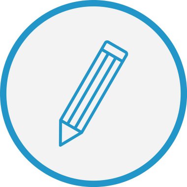 Kalem Çizgisi Mavi Çember